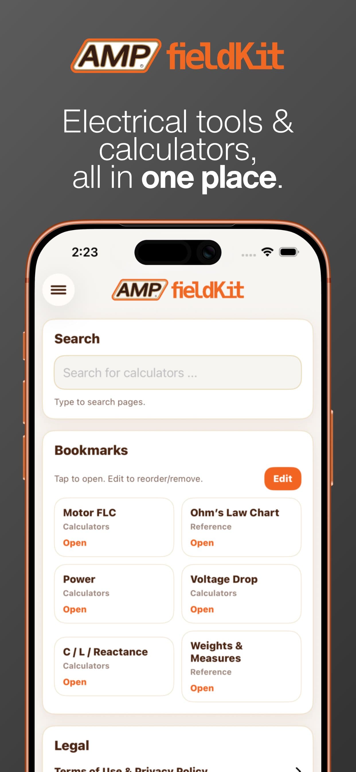 Electrical tools & calculators,